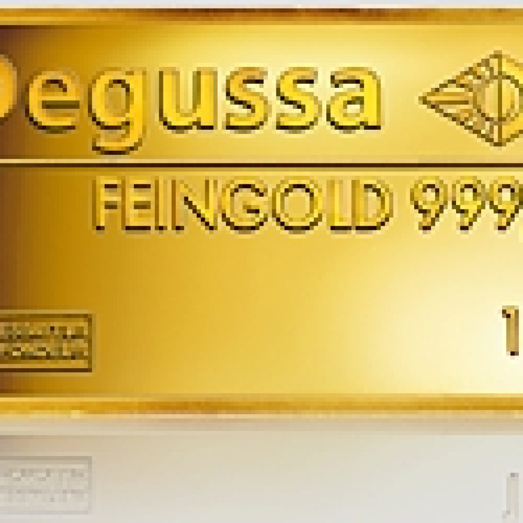 Degussa Goldbarren 1 G Quer | Degussa Goldhandel