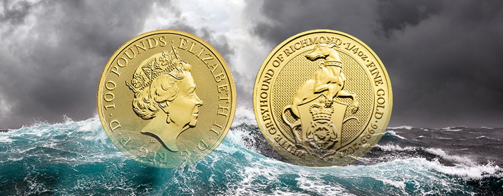 Weißer Windhund von Richmond: Royal Mint setzt „Queen’s Beasts“-Serie fort